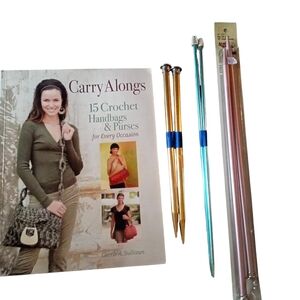 Carry Alongs Crochet Book with Knitting Needles